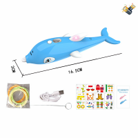 Low temperature 3D printing pen set with USB battery pack English packaging children’s toys