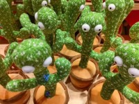 Douyin with the same dancing cactus sand sculpture will twist electric plush toy learn to speak, sing and glow