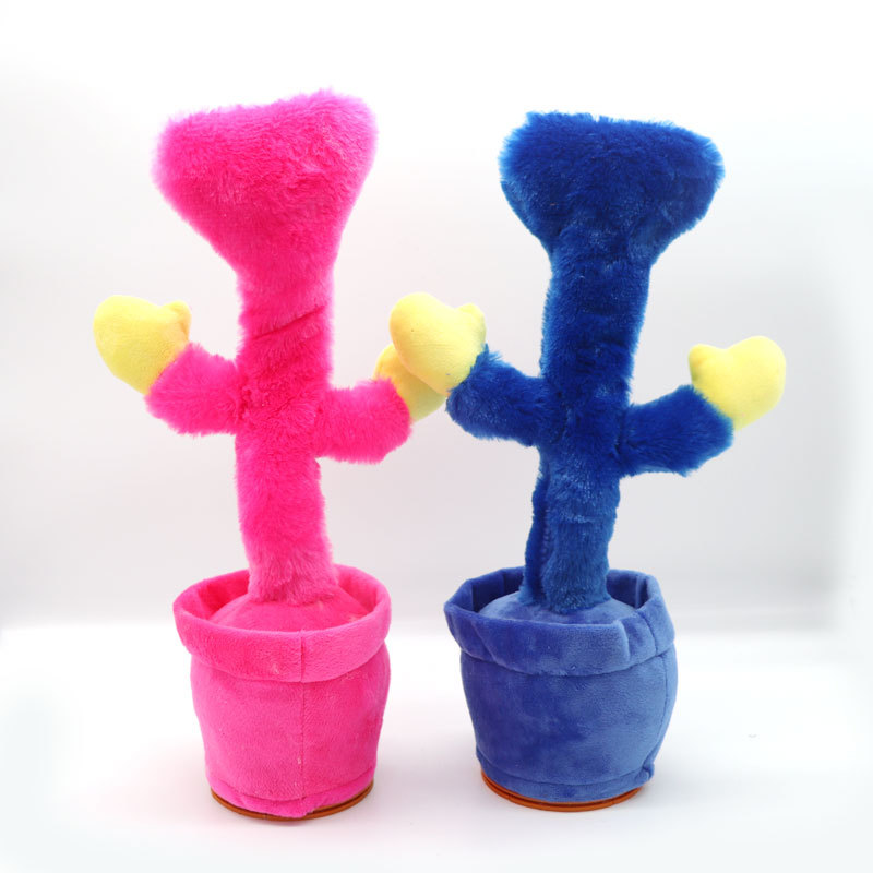 poppy playtime sausage strange poppy cactus doll pink blue recording singing poppy cactus