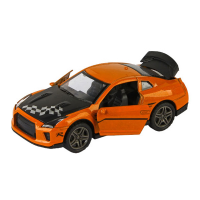 GTR alloy car pull back to open the door 1:32 spray paint children’s toy F1141-1