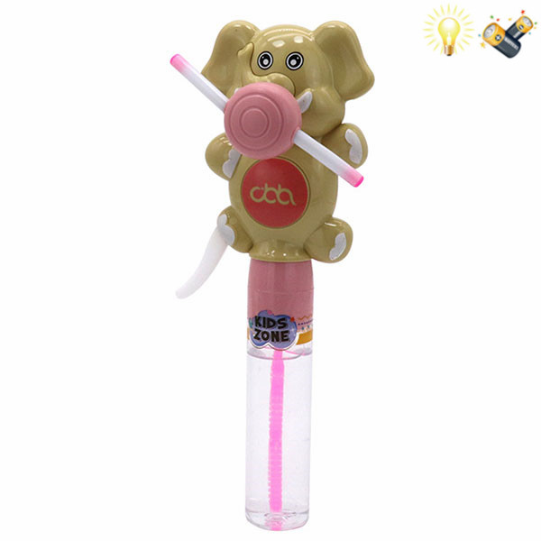 Baby Elephant Bubble Stick Lighting Pack Electric Children’s Bubble Water English Packaging