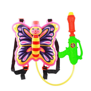 Children’s Butterfly Backpack Water Gun Toys Pull-out Beach Playing Water Gun 1010j