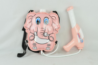 Children’s elephant backpack water gun toy pull-out beach water spray gun 1030-29