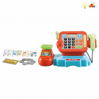 Cash register set English packaging simulation children’s toys desktop lighting music calculation cash register LT8801-5A