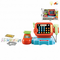 Cash register set English packaging simulation children’s toys desktop lighting music calculation cash register LT8801-5A