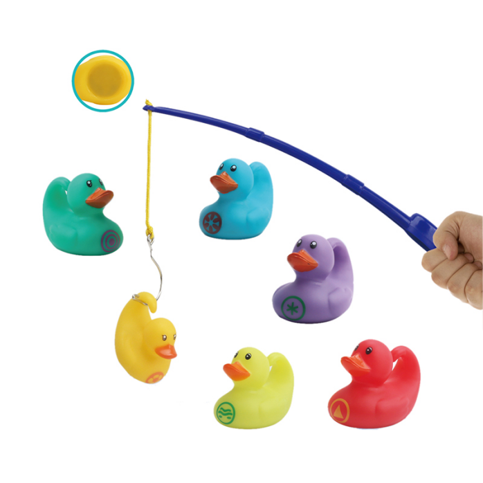 Children’s toy fishing vinyl duck cover English packaging LT611