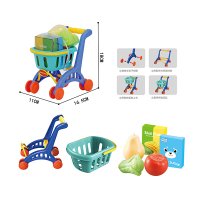 Children’s toy shopping cart combination cartoon baby toys English packaging LT614DB