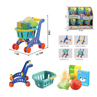 Children’s toy shopping cart combination cartoon baby toys English packaging LT614DB