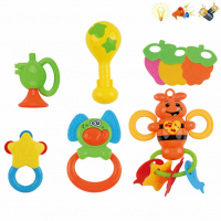 6pcs baby rattle light music children’s toy LT86015