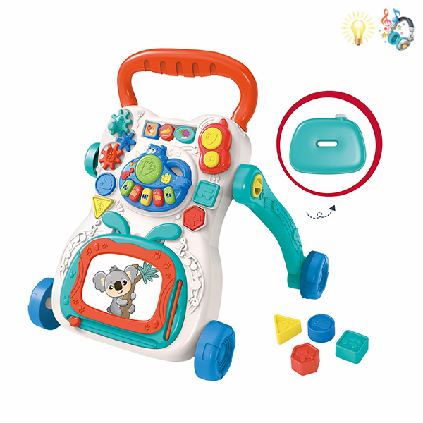 Writing pad trolley combination Lighting Music English packaging Baby toys 668-133