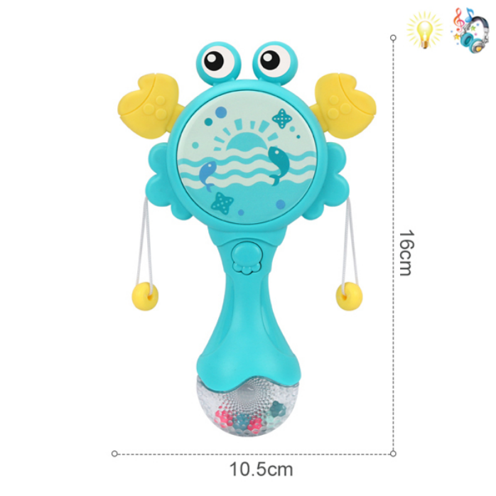 Crab Shake Lighting Music English Packaging Baby Toys 668-114