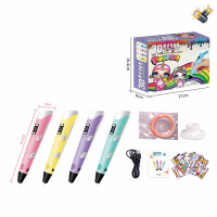 Low temperature unicorn 3D printing pen set with USB, battery pack, Russian packaging children’s toys