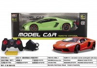 1:8 Four-way simulation Lamborghini remote control car with light manual door open with ordinary remote control