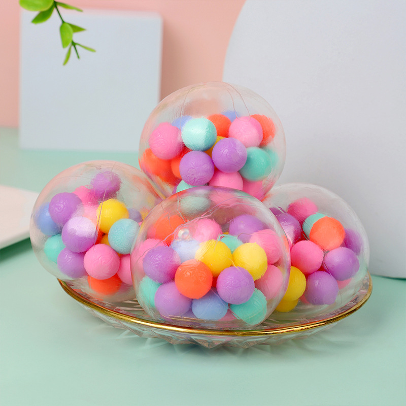 New macaron color ball ball pinching · soft glue color decompression toy novel children’s toy