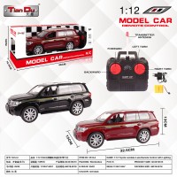 1:12 Four-way simulation Toyota Land Cruiser remote control car with lights with ordinary remote control