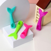 New finger ejection mermaid tail toy stretch sticky finger slingshot novel decompression toy