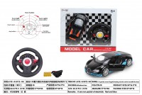 1:12 Four-way simulation Bugatti remote control car with light manual door open with No. 6 steering wheel