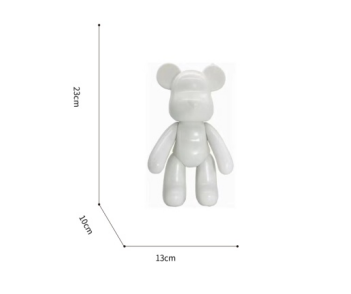 DIY 23CM white embryo bear (without assembly without packaging) OPP