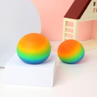 New creative rainbow ball pinching music simple decompression venting ball children’s novelty toy wholesale 7 CM