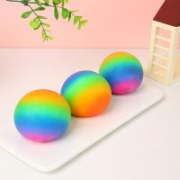 New creative rainbow ball pinching music simple decompression venting ball children’s novelty toy wholesale 7 CM