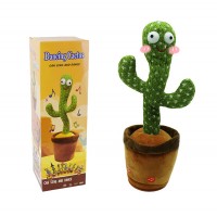 Dancing Cactus sand Toy Electronic Shake Toy With The Dong Plush Cute Dancing toy with Package Box