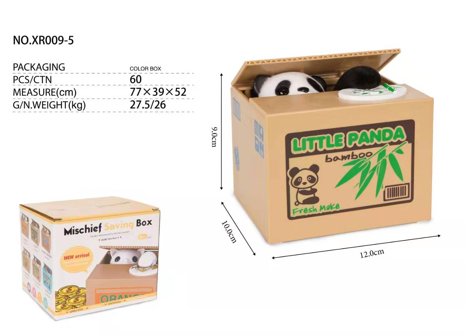 steal money panda little panda bamboo mischief saving box