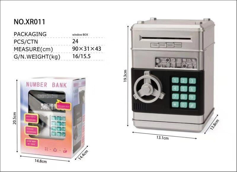 Password box/large door number bank grey