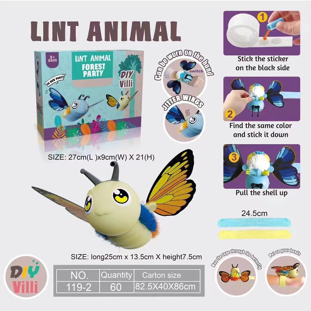 Lint animal forest party diy villi 119-2