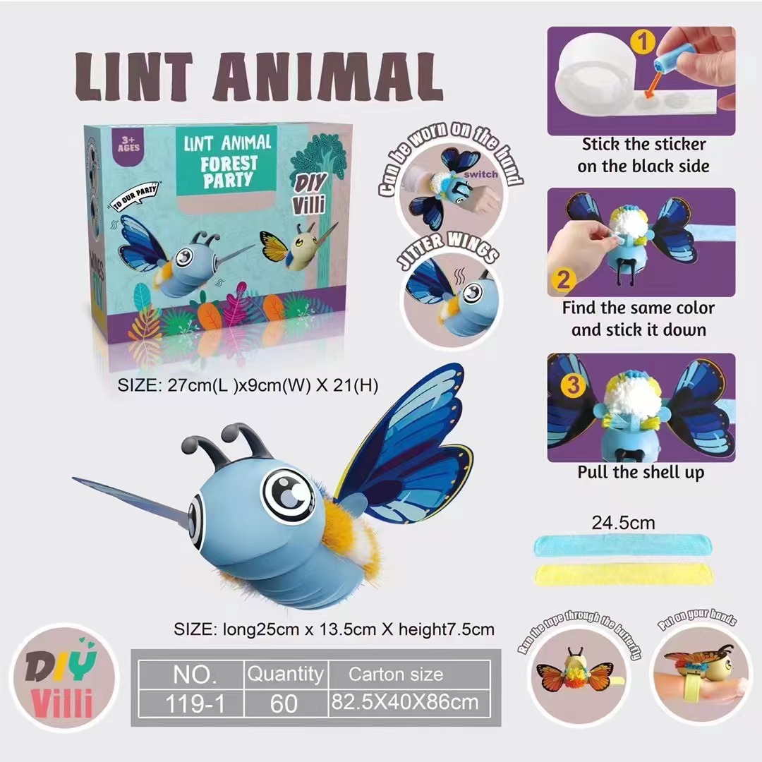 Lint animal forest party diy villi 119-1