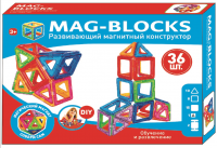 Montez 36 PCS Mag Magical Magnetic Building Blocks 3D Magic Play Stacking Set DIY for Brain Development