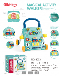 Magical Activity Walker Music car baby walker (blue)