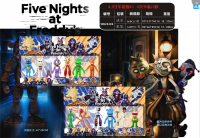 4.5 inch Midnight Bear X1 five nights at freddy’s 6 cards/2 styles WB20486