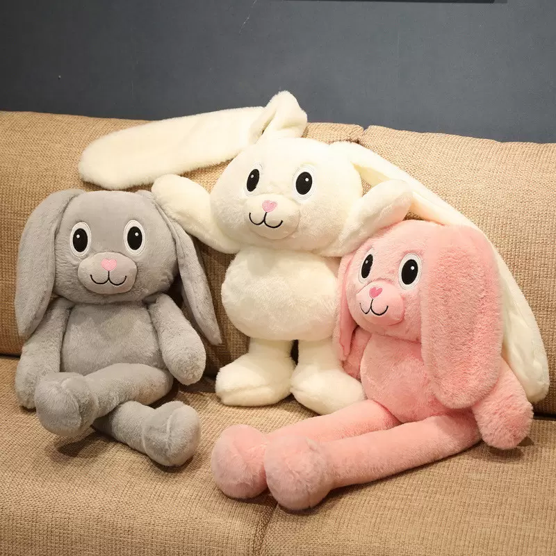 Plush Rabbit Toy for Kids Girls, Stretchable Ears and Legs, Cute 31/39 in Long Legs Doll Gifts Home Table Decorations