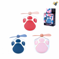 Small foot fan with USB charging cable electric children’s toys in English packaging