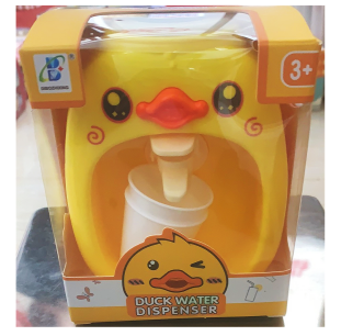 Q Meng duck water dispenser (without water bottle) children’s mini water dispenser children’s toys English packaging