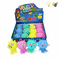 Emoticon Octopus Hair Ball 4 Colors Decompression Children’s Toys Lighting Packing Electricity English Packing