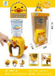 Small Q cute duck children’s mini water dispenser children’s toys English packaging