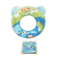 Summer seaside swimming 60cm inflatable bear handle swimming ring children’s toys English packaging