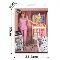 Barbie doll 2 joints Barbie with baby care set 11.5 inch solid body English packaging children’s toys